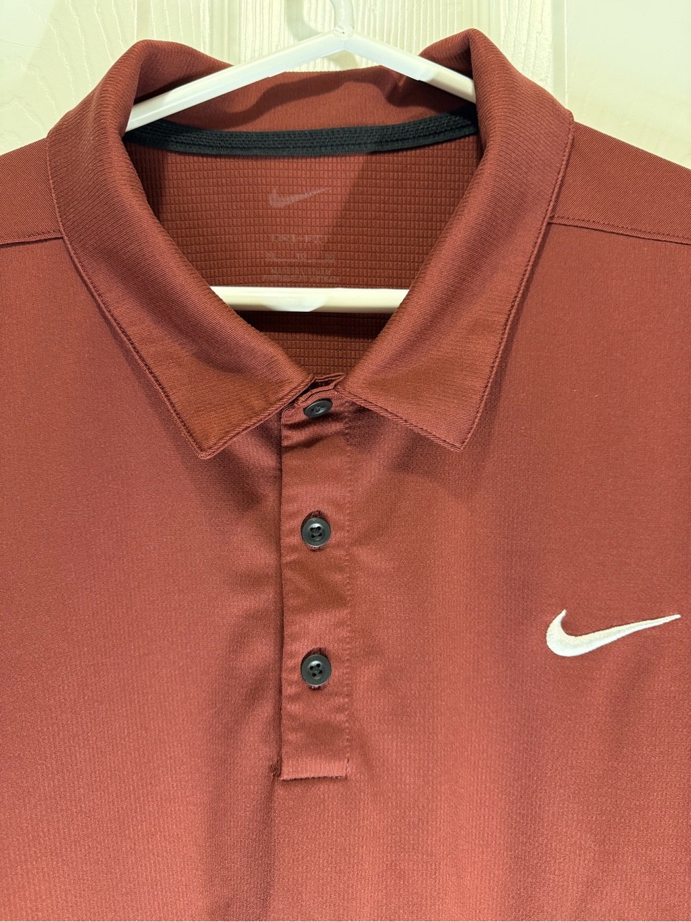 Nike Dri-FIT Men’s XL Maroon Performance Golf Polo Shirt